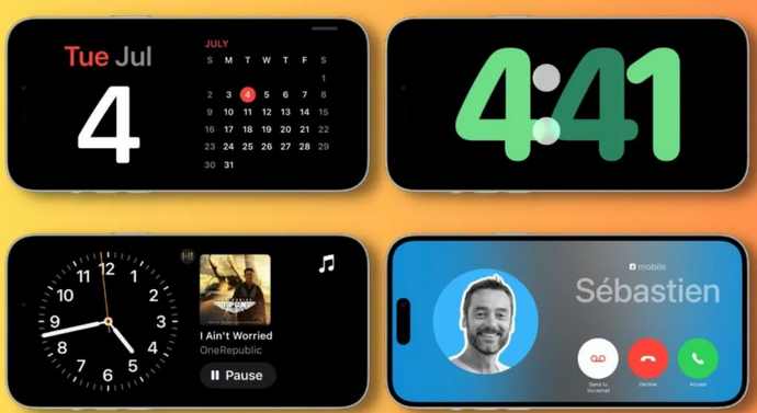 古县苹果手机维修分享iOS17横屏充电待机显示有什么好处 
