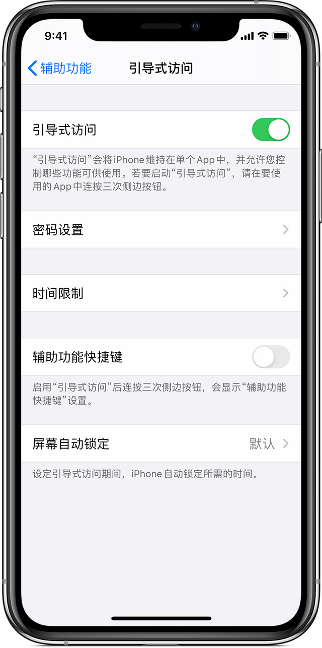 古县苹果手机维修分享如何在 iPhone 上退出引导式访问 