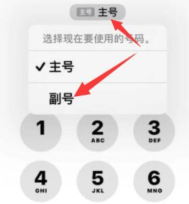 古县苹果14维修店分享iPhone 14 Pro Max使用副卡打电话的方法 