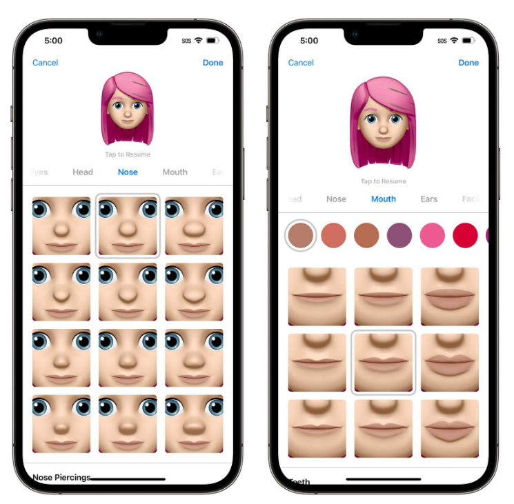 古县苹果手机维修分享​iOS 16中的拟我表情有了哪些变化和升级 